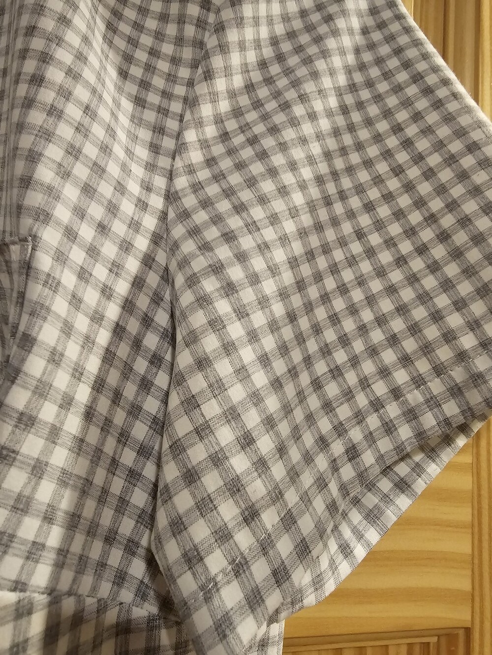 ZeroXposur Small Gingham Button-Down Shirt Womens Short Sleeve - Picture 6 of 13